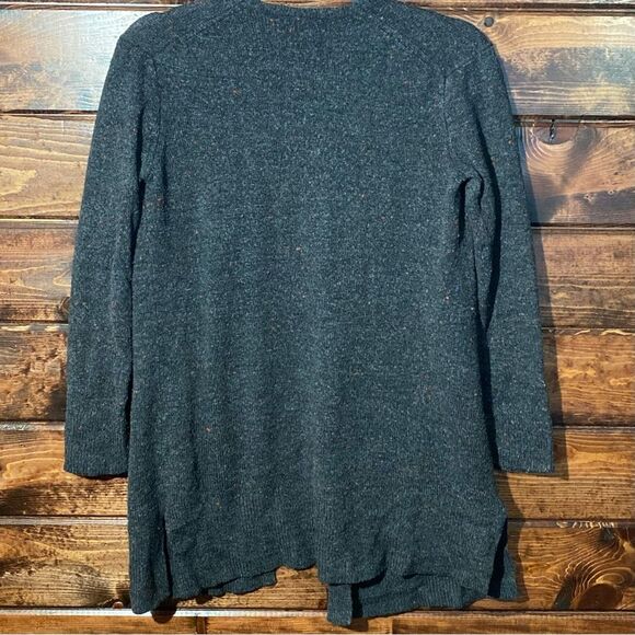 Madewell Black W/ Red Specks Wool Blend Open Front Cardigan Women's Size XXS - Picture 12 of 12